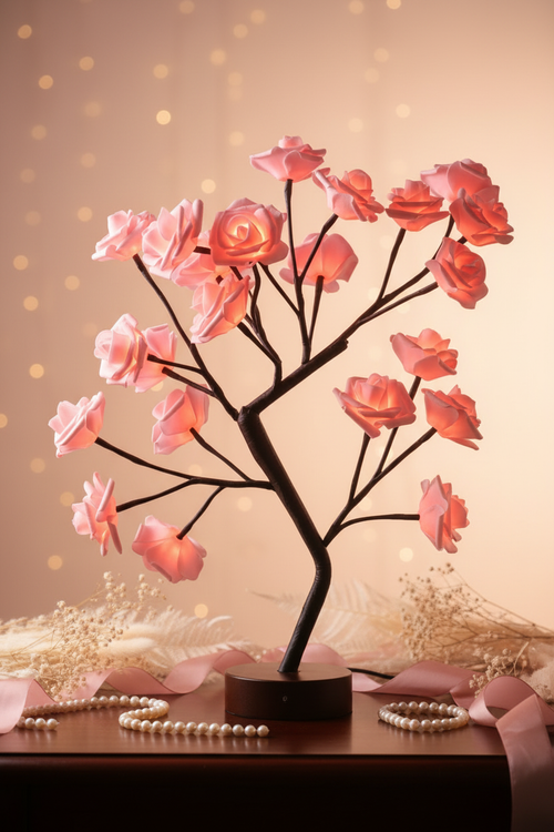 Rose Tree Lamp - Premium Styled